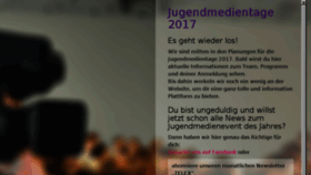 What Jugendmedientage.de website looked like in 2017 (6 years ago)