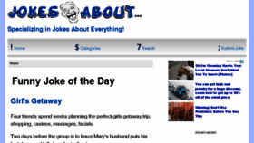 What Jokesabout.net website looked like in 2017 (6 years ago)