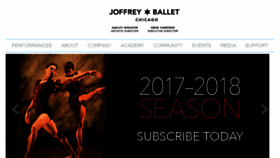 What Joffrey.com website looked like in 2017 (6 years ago)