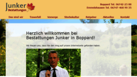 What Junker-online.de website looked like in 2017 (6 years ago)