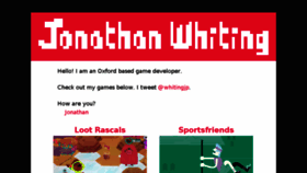 What Jonathanwhiting.com website looked like in 2017 (6 years ago)