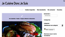 What Jecuisinedoncjesuis.com website looked like in 2017 (6 years ago)
