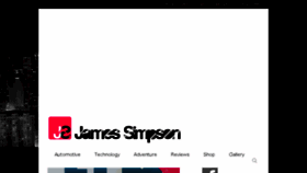 What Jamessimpson.co.uk website looked like in 2017 (6 years ago)