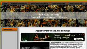 What Jackson-pollock.org website looked like in 2017 (6 years ago)