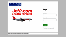What Jet2.efosweb.com website looked like in 2017 (6 years ago)