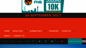 What Joburg10k.com website looked like in 2017 (6 years ago)