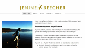 What Jeninebeecher.com website looked like in 2017 (6 years ago)
