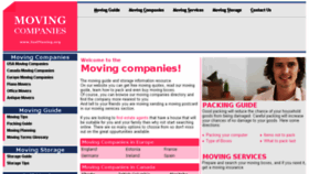 What Justmoving.org website looked like in 2017 (6 years ago)