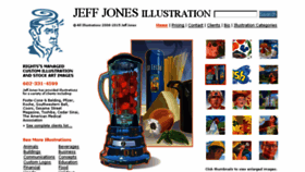 What Jeffjonesillustration.com website looked like in 2017 (6 years ago)