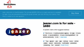 What Jeazer.com website looked like in 2017 (6 years ago)