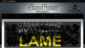 What Jesuscrunk.com website looked like in 2017 (6 years ago)