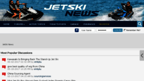 What Jetskinews.com website looked like in 2017 (6 years ago)
