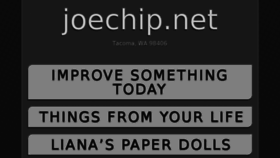 What Joechip.net website looked like in 2017 (6 years ago)