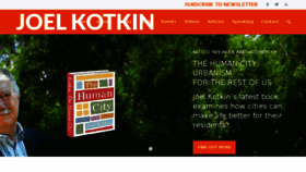 What Joelkotkin.com website looked like in 2017 (6 years ago)