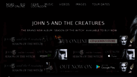 What John-5.com website looked like in 2017 (6 years ago)