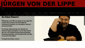 What Juergenvonderlippe.de website looked like in 2017 (6 years ago)