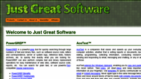 What Just-great-software.com website looked like in 2017 (6 years ago)