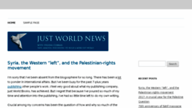 What Justworldnews.org website looked like in 2017 (6 years ago)