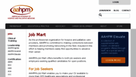 What Jobmart.aahpm.org website looked like in 2017 (6 years ago)