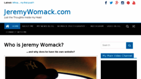 What Jeremywomack.com website looked like in 2017 (6 years ago)