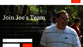 What Joeforindiana.com website looked like in 2017 (6 years ago)