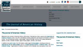 What Journalofamericanhistory.org website looked like in 2017 (6 years ago)