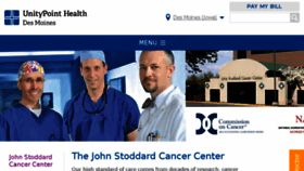 What Johnstoddardcancer.org website looked like in 2017 (6 years ago)