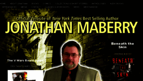 What Jonathanmaberry.com website looked like in 2017 (6 years ago)