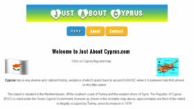 What Justaboutcyprus.com website looked like in 2017 (6 years ago)