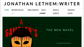 What Jonathanlethem.com website looked like in 2017 (6 years ago)