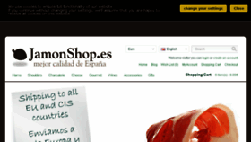 What Jamonshop.es website looked like in 2017 (6 years ago)