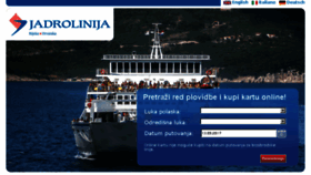 What Jadrolinija.hr website looked like in 2017 (6 years ago)