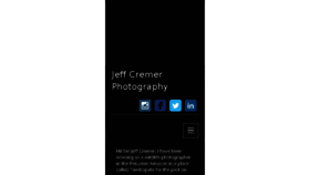 What Jeffcremerphotography.com website looked like in 2017 (6 years ago)