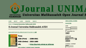 What Journal.unimal.ac.id website looked like in 2017 (6 years ago)
