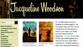 What Jacquelinewoodson.com website looked like in 2017 (6 years ago)