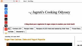 What Jcookingodyssey.com website looked like in 2017 (6 years ago)