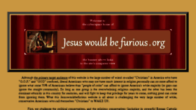 What Jesuswouldbefurious.org website looked like in 2017 (6 years ago)