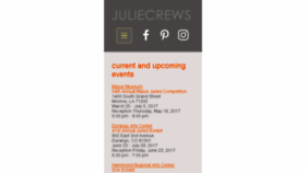 What Juliecrews.com website looked like in 2017 (6 years ago)