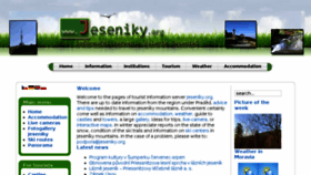 What Jeseniky.org website looked like in 2017 (6 years ago)