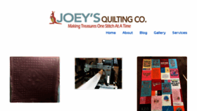 What Joeysquiltingco.com website looked like in 2017 (6 years ago)