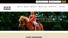 What Jonshorses.com website looked like in 2017 (6 years ago)