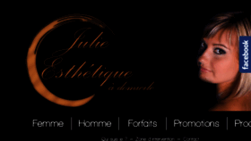 What Julie-esthetique.com website looked like in 2017 (6 years ago)