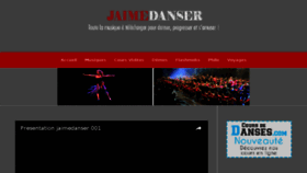 What Jaimedanser.fr website looked like in 2017 (6 years ago)