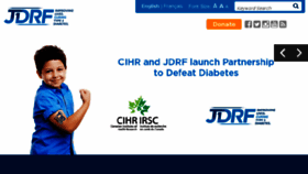 What Jdrf.ca website looked like in 2017 (6 years ago)