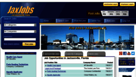 What Jaxjobs.com website looked like in 2017 (6 years ago)