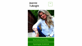 What Jeanniefulbright.com website looked like in 2017 (6 years ago)