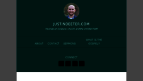 What Justindeeter.com website looked like in 2017 (6 years ago)
