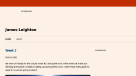 What Jamesleighton.com website looked like in 2017 (6 years ago)