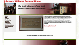 What Johnsonwilliamsfuneralhome.com website looked like in 2017 (6 years ago)
