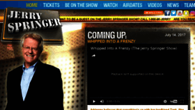 What Jerryspringertv.com website looked like in 2017 (6 years ago)